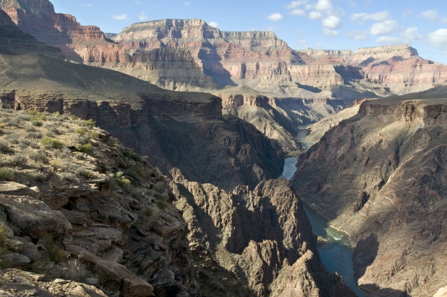 Colorado River flowing through Grand Canyon